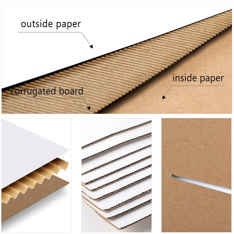 RLAVBL 50 Pack 4.6x2.2x2.2 Inches Small Shipping Boxes White Corrugated Cardboard Box for Small Business  Shipping  and Packing - Image 5